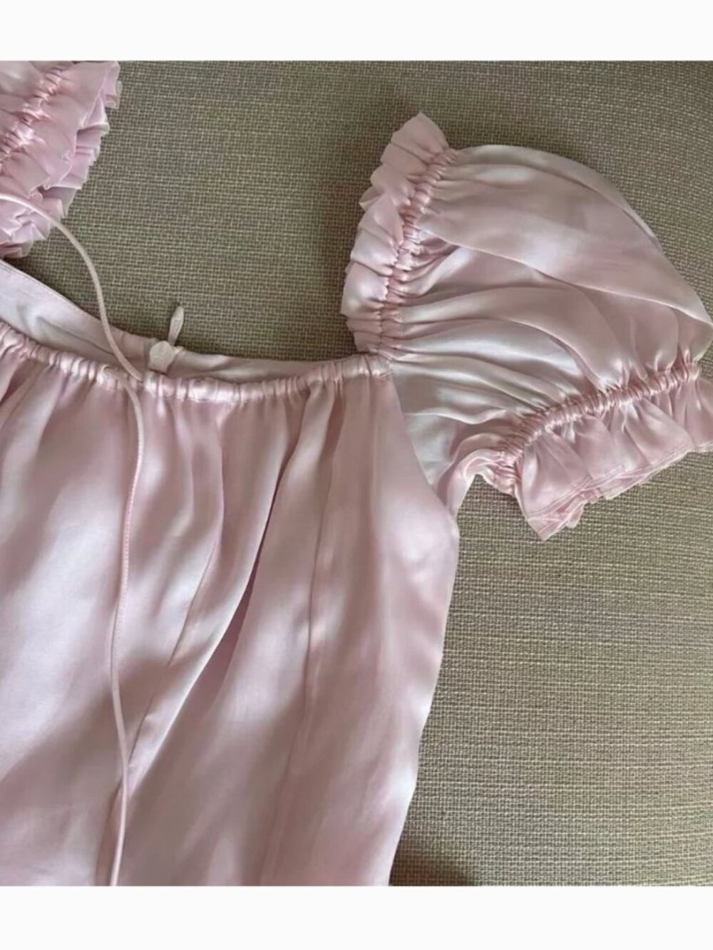 Selkie The Baby Soft Silk Mini Garden Party Dress Sweetheart Pink XSmall - Picture 5 of 7